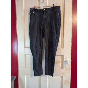 003- Shein Faded Black Skinny Jeans Sz 2XL